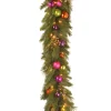 Christmas Greenery National Tree Company 6 Ft. X 16 In. Kaleidoscope Garland With 50 Warm White LED Battery Operated Lights