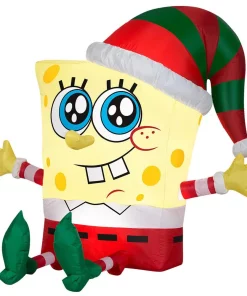 Outdoor Christmas Decorations National Tree Company 33 In. Spongebob In Holiday Outfit