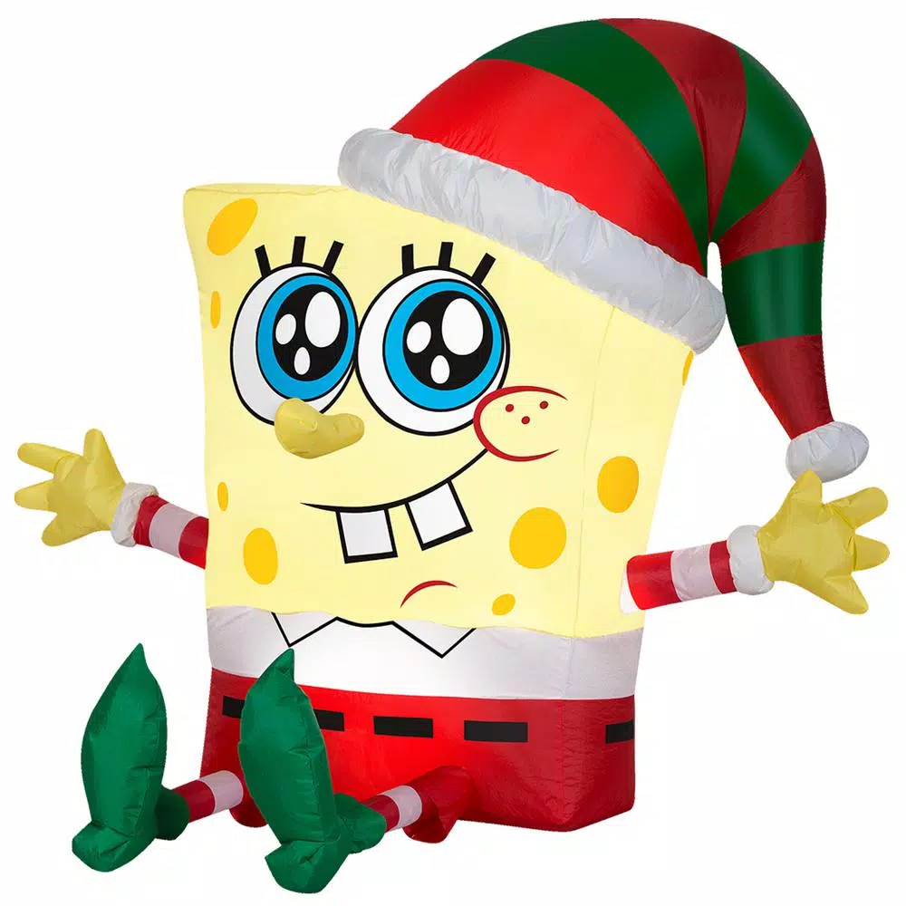 Outdoor Christmas Decorations National Tree Company 33 In. Spongebob In Holiday Outfit 1 Outdoor Christmas Decorations National Tree Company 33 In. Spongebob In Holiday Outfit