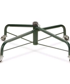 Christmas Tree Decorations National Tree Company 32 In. Folding Tree Stand With Rolling Wheels For 9 Ft. To 10 Ft. Trees Fits 1.25 In. Pole
