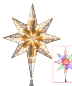 Christmas Tree Decorations National Tree Company Tree Top Star For Artificial Trees With Dual Color Lights