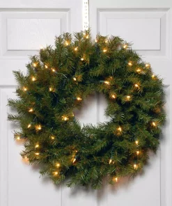 Christmas Greenery National Tree Company 24″ Norwood Fir Wreath With Battery Operated Dual Color LED Lights 7 Christmas Greenery National Tree Company 24″ Norwood Fir Wreath With Battery Operated Dual Color LED Lights -Christmas Tree Decorations Shop national tree company christmas wreaths nf 304d 24wb 1 1f 1000