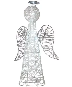 Outdoor Christmas Decorations National Tree Company 36 In. Pre-Lit Angel Cone Tree