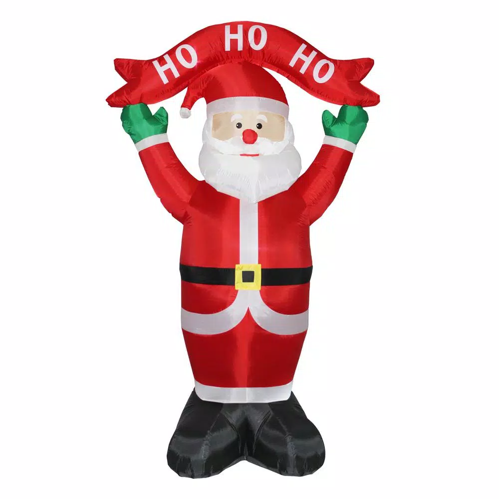 Outdoor Christmas Decorations National Tree Company 8 Ft. Inflatable Ho, Ho, Ho Santa 1 Outdoor Christmas Decorations National Tree Company 8 Ft. Inflatable Ho, Ho, Ho Santa