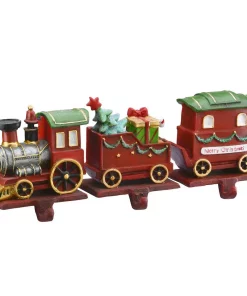 Indoor Christmas Decorations National Tree Company 3-Piece Train Car Stocking Holders