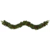 Christmas Greenery Nearly Natural 9 Ft. Battery Operated Pre-lit Mixed Pine Artificial Christmas Garland With 50 Clear LED Lights, Berries And Pinecones