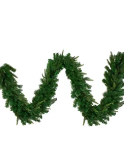 Christmas Greenery Northlight 9 Ft. X 10 In. Pre-lit LED Roosevelt Fir Artificial Christmas Garland With Clear Lights