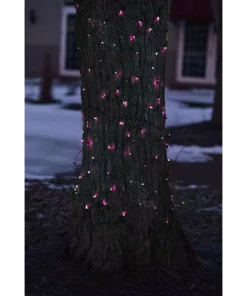Northlight 2 Ft. X 8 Ft. Pink Mini Net Style Tree Trunk Wrap Christmas Lights With Brown Wire 5 Northlight 2 Ft. X 8 Ft. Pink Mini Net Style Tree Trunk Wrap Christmas Lights With Brown Wire -Christmas Tree Decorations Shop northlight christmas net lights 32604125 4f 1000