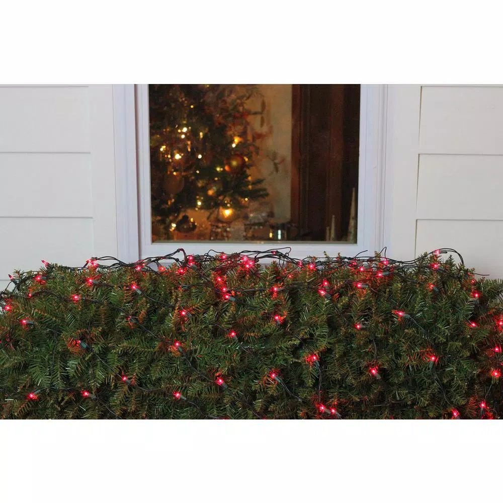 Northlight 4 Ft. X 6 Ft. Red Mini Net Style Christmas Lights With Green Wire 2 Northlight 4 Ft. X 6 Ft. Red Mini Net Style Christmas Lights With Green Wire - Image 2