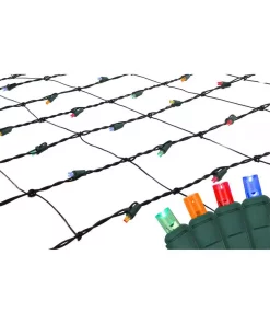 Northlight 4 Ft. X 6 Ft. Multi-Color LED Net Style Christmas Lights With Green Wire
