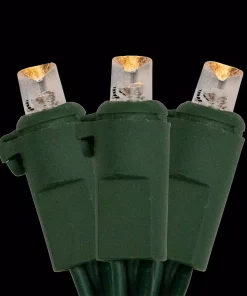 Northlight 74.75 Ft. 300-Light LED Clear Warm White Wide Angle Christmas Lights With Green Wire