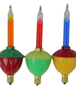 Christmas Lights Northlight 3-Light Multi-Color C7 Retro Bubble Light Replacement Christmas Bulbs