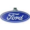 Northlight 10-Light Blue And White Ford Logo Novelty Christmas Lights With 12 Ft. Green Wire
