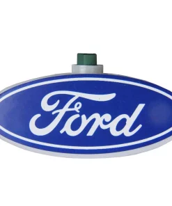 Northlight 10-Light Blue And White Ford Logo Novelty Christmas Lights With 12 Ft. Green Wire