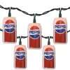 Northlight 10-Light Red And White Classic Pepsi Can Novelty Christmas Lights With 8.5 Ft. White Wire