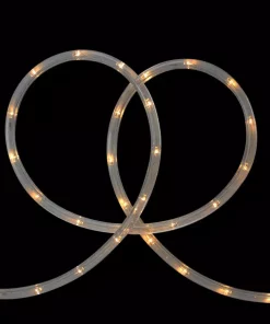 Christmas Lights Northlight 18 Ft. Warm White LED Indoor/Outdoor Christmas Rope Lights With 2 In. Bulb Spacing