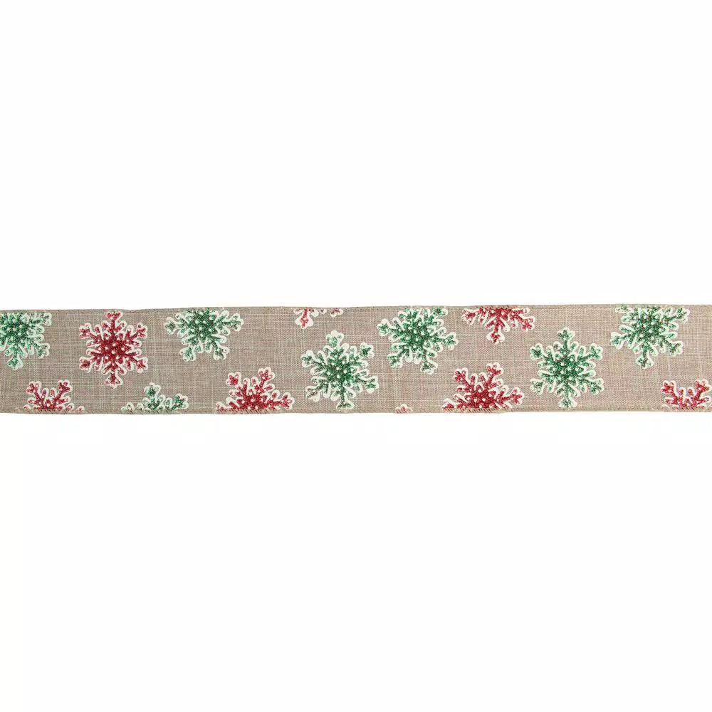 Christmas Tree Decorations Northlight 2.5 In. X 16 Yds. Red And Green Glitter Snowflake Burlap Wired Craft Ribbon 1 Christmas Tree Decorations Northlight 2.5 In. X 16 Yds. Red And Green Glitter Snowflake Burlap Wired Craft Ribbon
