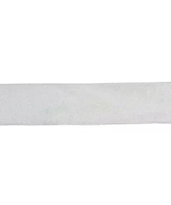 Christmas Tree Decorations Northlight 2.5 In. X 16 Yds. White And Iridescent Glitter Wired Craft Ribbon