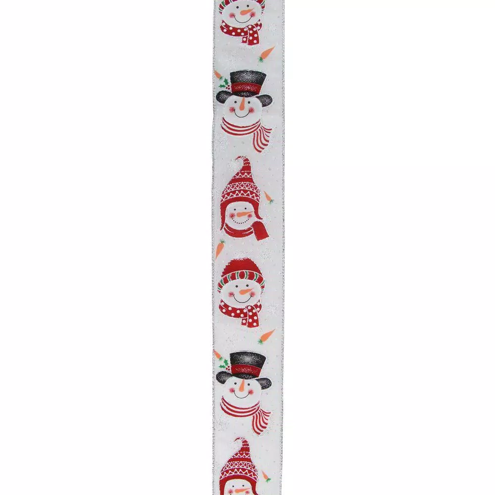 Christmas Tree Decorations Northlight 2.5 In. X 16 Yds. White And Red Winter Snowman Wired Craft Ribbon 1 Christmas Tree Decorations Northlight 2.5 In. X 16 Yds. White And Red Winter Snowman Wired Craft Ribbon