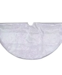 Christmas Tree Decorations Northlight 48 In. White Iridescent Holographic Glittered Christmas Tree Skirt