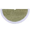 Christmas Tree Decorations Northlight 20 In. Gold Glittered Mini Christmas Tree Skirt With Faux Fur Trim