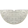 Christmas Tree Decorations Northlight 48 In. White And Gold Wood Grain Pattern Christmas Tree Skirt
