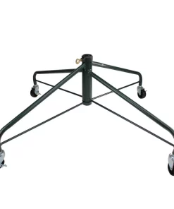 Christmas Tree Decorations Northlight Green Metal Rolling Christmas Tree Stand For 9 Ft. To 12 Ft. Artificial Trees