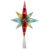 Christmas Tree Decorations Northlight 10.75 In. Multi-Color Faceted Star Of Bethlehem Christmas Tree Topper – Clear Lights