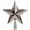 Christmas Tree Decorations Northlight 8.5 In. Silver Star Cut-Out Design Christmas Tree Topper – Clear Lights
