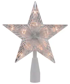 Christmas Tree Decorations Northlight 7 In. Traditional 5-Point Star Christmas Tree Topper – Clear Lights