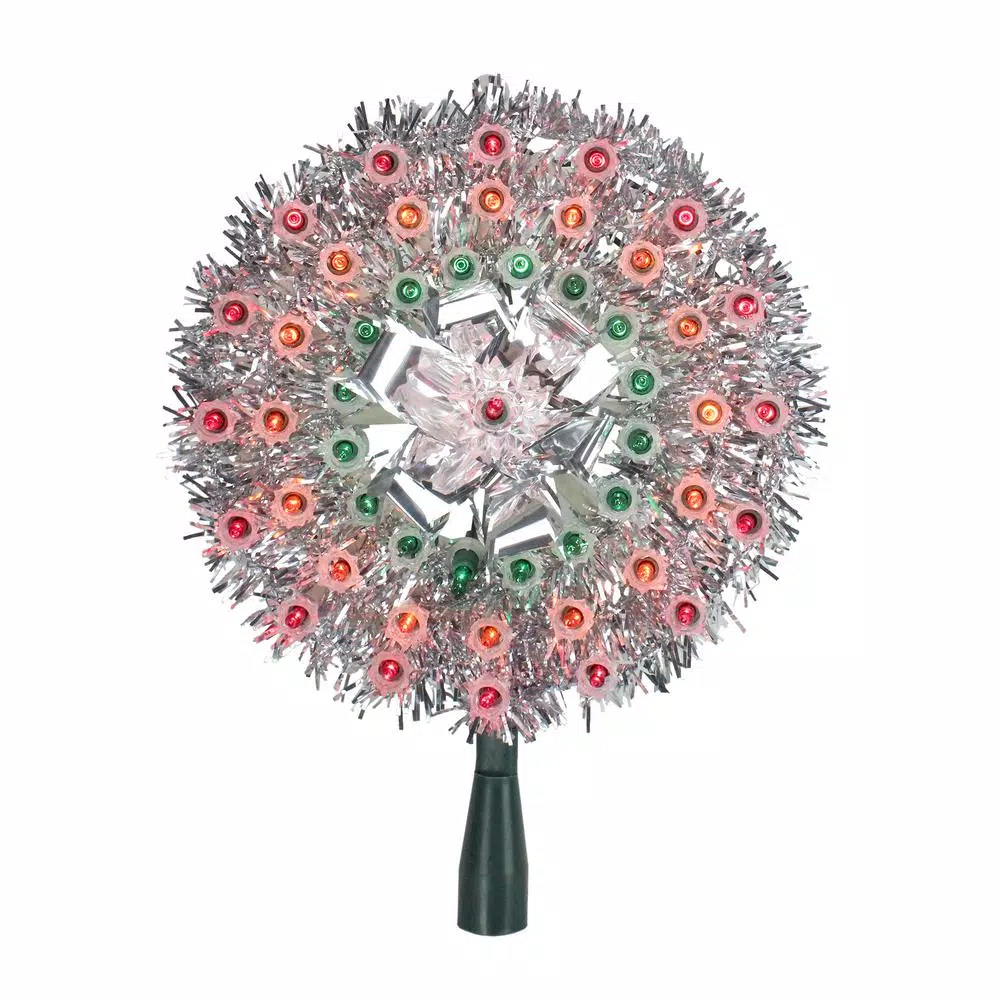 Christmas Tree Decorations Northlight 8 In. Lighted Silver Tinsel Starburst Christmas Tree Topper With Multi-Lights 1 Christmas Tree Decorations Northlight 8 In. Lighted Silver Tinsel Starburst Christmas Tree Topper With Multi-Lights