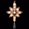 Christmas Tree Decorations Northlight 11 In. Silver Tinsel Star Of Bethlehem Christmas Tree Topper In Clear Lights