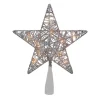Christmas Tree Decorations Northlight 9.5 In. Lighted 5 Point Silver Wire Star Christmas Tree Topper With Clear Lights