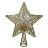 Christmas Tree Decorations Northlight 13 In. LED Lighted Gold Star With Rotating Projector Christmas Tree Topper