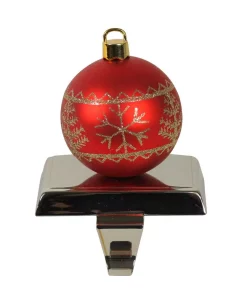 Indoor Christmas Decorations Northlight 5.5 In. Red And Gold Christmas Ball Ornament Shaped Stocking Holder