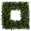 Christmas Greenery Pure Garden 16.5 In. Square Boxwood Wreath
