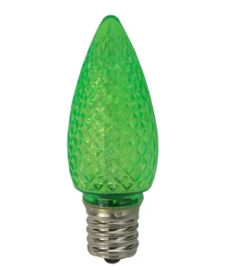 Christmas Lights Sienna Incandescent Green C9 LED Faceted Christmas Replacement Bulbs (25-Pack)