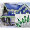 Sienna Set Of 100 Green Mini Icicle Christmas Lights – White Wire