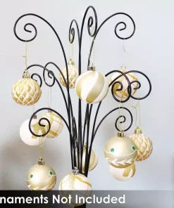 Christmas Tree Decorations Sunnydaze Decor Gloria 20 In. Tall Black Metal Christmas Ornament Stand -Christmas Tree Decorations Shop sunnydaze decor christmas ornaments hmi 641 76 1000