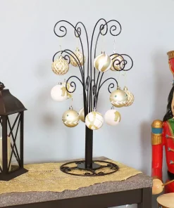 Christmas Tree Decorations Sunnydaze Decor Gloria 20 In. Tall Black Metal Christmas Ornament Stand -Christmas Tree Decorations Shop sunnydaze decor christmas ornaments hmi 641 fa 1000