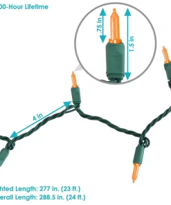 Christmas Lights Sunnydaze Decor M6 23 Ft. 70-Count Smooth LED Or Ange String Lights Holiday Decor – Orange 12 Christmas Lights Sunnydaze Decor M6 23 Ft. 70-Count Smooth LED Or Ange String Lights Holiday Decor – Orange -Christmas Tree Decorations Shop sunnydaze decor christmas string lights kwr 725 1f 1000