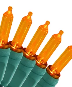 Christmas Lights Sunnydaze Decor M6 23 Ft. 70-Count Smooth LED Or Ange String Lights Holiday Decor – Orange