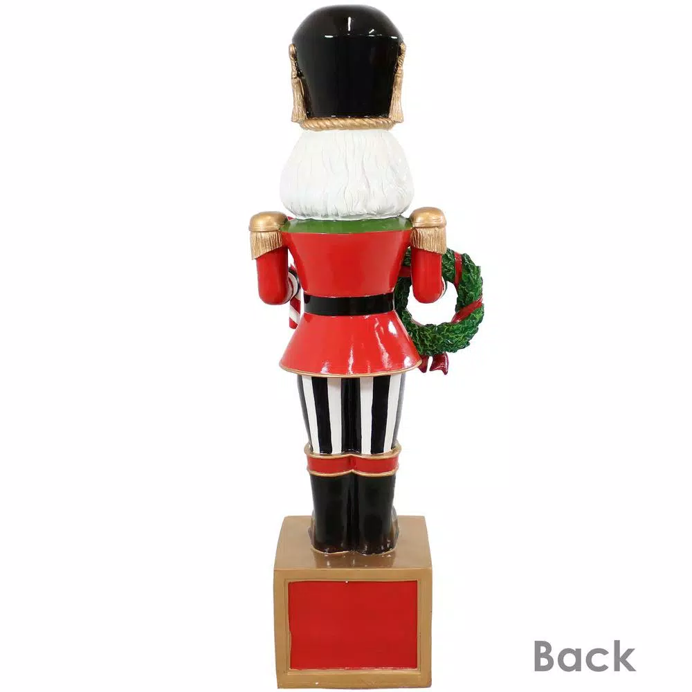 Outdoor Christmas Decorations Sunnydaze Decor 48 In. Christmas Nutcracker Indoor/Outdoor Statue 4 Outdoor Christmas Decorations Sunnydaze Decor 48 In. Christmas Nutcracker Indoor/Outdoor Statue - Image 4