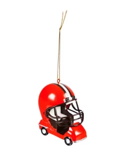 Christmas Tree Decorations Team Sports America Cleveland Browns 3 In. NFL Field Car Christmas Ornament