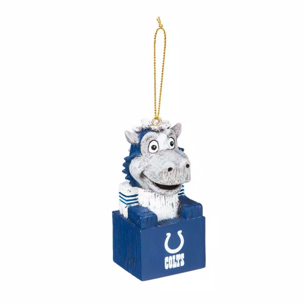 Christmas Tree Decorations Team Sports America Indianapolis Colts 1-1/2 In. NFL Mascot Tiki Totem Christmas Ornament 1 Christmas Tree Decorations Team Sports America Indianapolis Colts 1-1/2 In. NFL Mascot Tiki Totem Christmas Ornament
