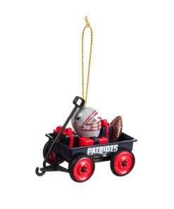 Christmas Tree Decorations Team Sports America New England Patriots 1-3/4 In. NFL Team Wagon Christmas Ornament