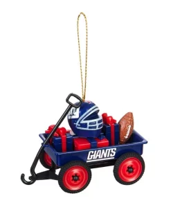 Christmas Tree Decorations Team Sports America New York Giants 1-3/4 In. NFL Team Wagon Christmas Ornament