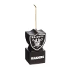 Christmas Tree Decorations Team Sports America Oakland Raiders 1-1/2 In. NFL Mascot Tiki Totem Shield Christmas Ornament