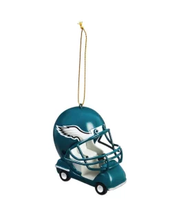 Christmas Tree Decorations Team Sports America Philadelphia Eagles 3 In. NFL Field Car Christmas Ornament