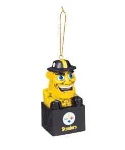 Christmas Tree Decorations Team Sports America Pittsburgh Steelers 1-1/2 In. NFL Mascot Tiki Totem Christmas Ornament